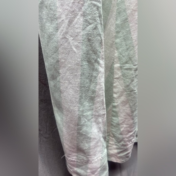A New Day Linen Blend Mint Striped Boho Skirt XXL - Picture 8 of 8